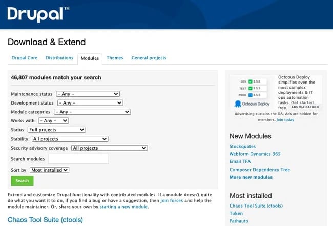Drupal best CMS platform example