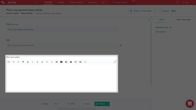 Best cms platform contentstack