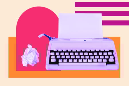 copywriting on a typewriter 