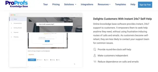 best knowledge management systems: ProProfs