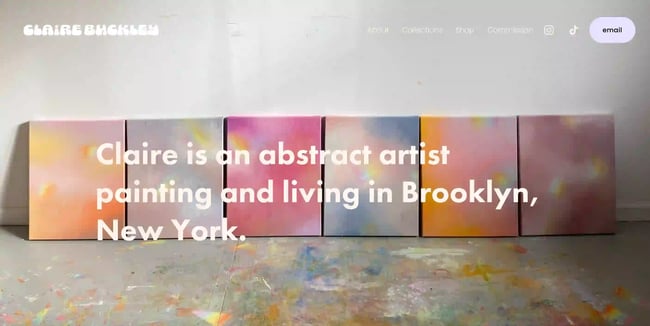 artistic web design: claire buckley