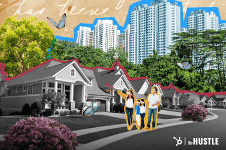 Ethical leadership: a family walks down a street.