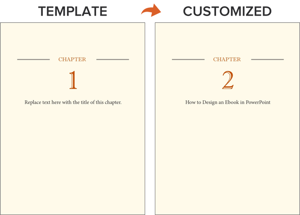 an example of duplicating ebook pages in a template